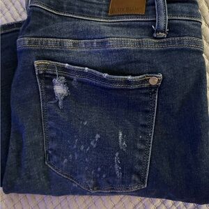 Judy Blue Distressed Blue Jeans Size 13 Length 31